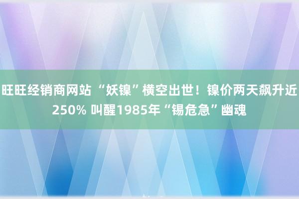 旺旺经销商网站 “妖镍”横空出世!镍价两天飙升近250% 叫醒1985年“锡危急”幽魂